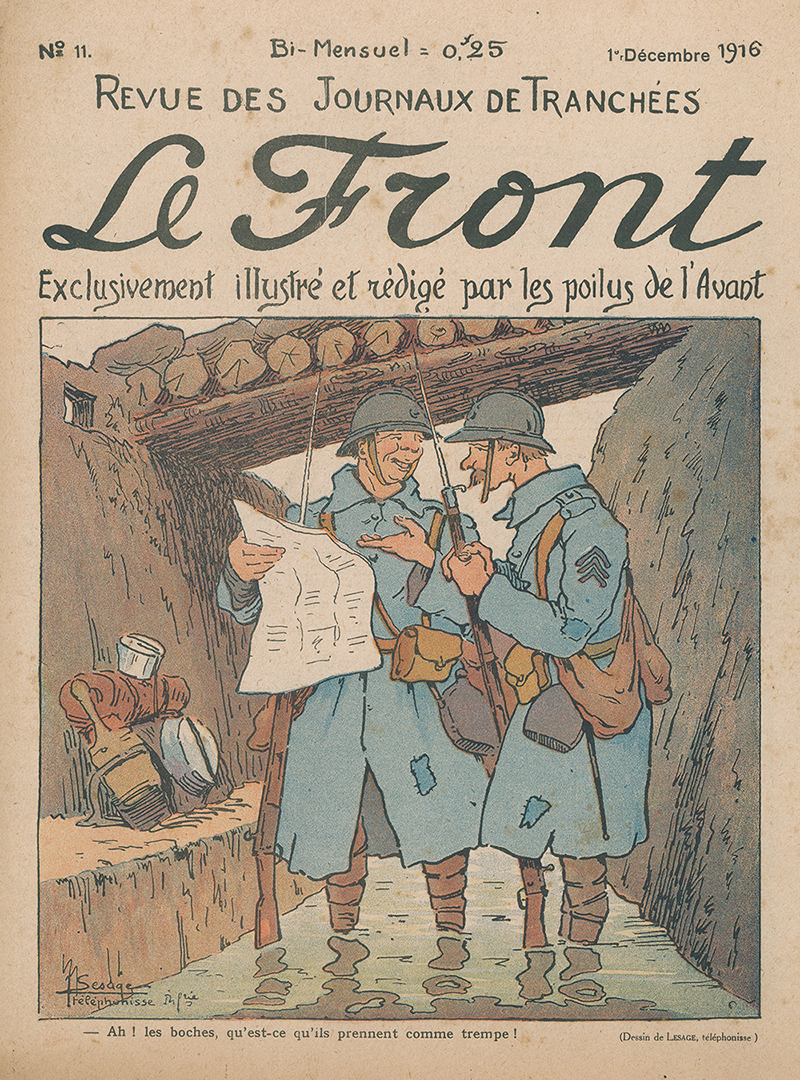 Le Front, 1. Dezember 1916 © Deutsches Zeitungsmuseum